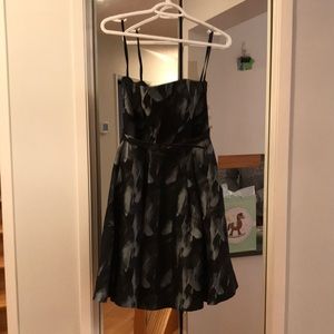 Strapless White House Black Market cocktail dress.